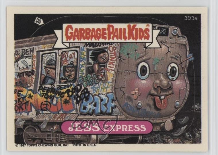 Topps Garbage Pail Kids 1987 serie 10 Jess Express #393a 0bl9
