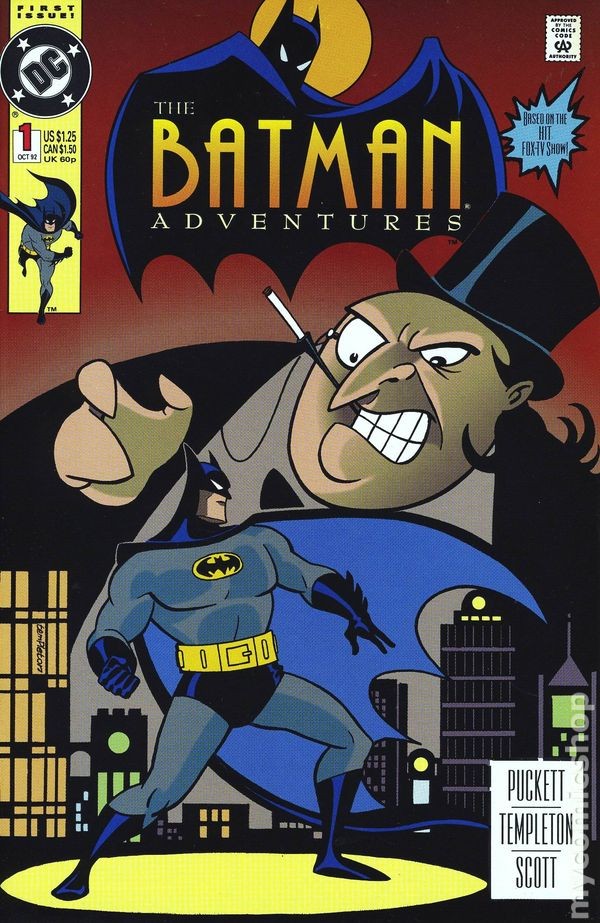 Batman Adventures 1D Direct Variant FN 6.0 1992 Stock Image