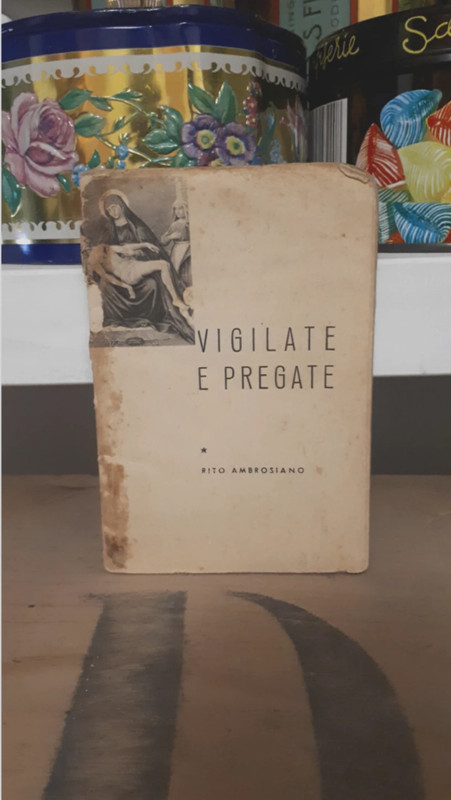 rito ambrosiano vigilate e pregate libretto religioso orazioni preghiere vintage illustrato anni 50