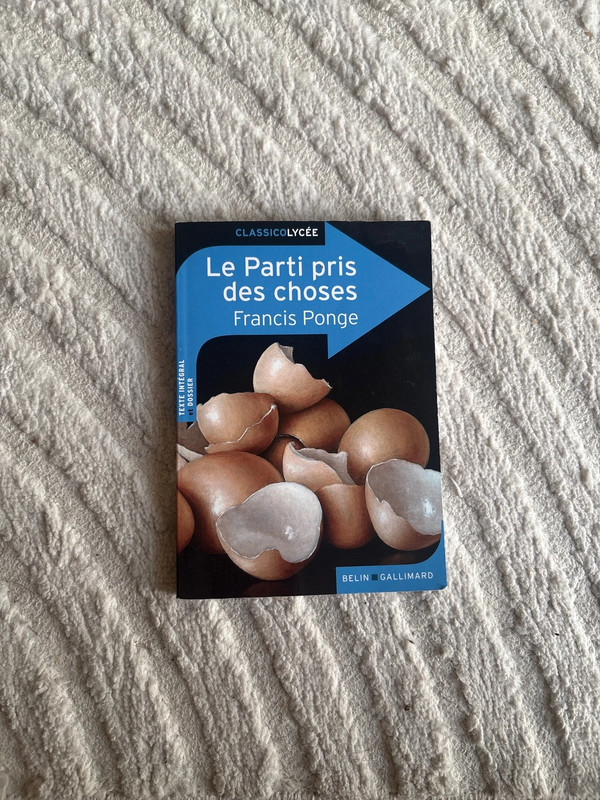 Le parti pris des choses , Francis ponge