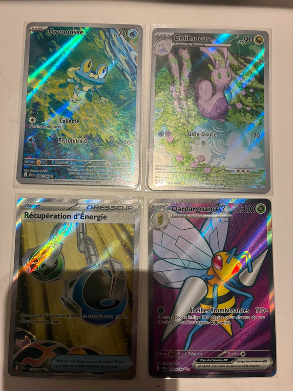 Lot cartes 4 AR et 8 EX chaos ascendants CRI ME4