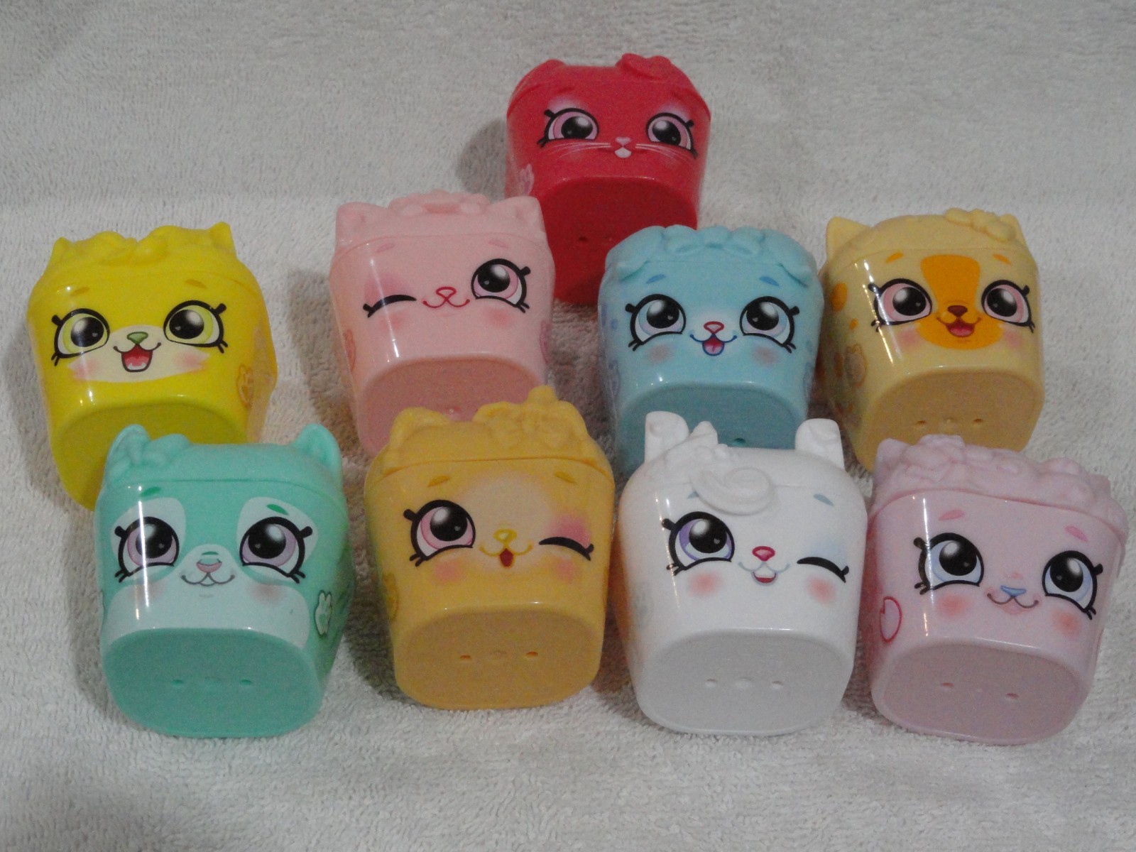 Shopkins Collezione di 9 Contenitori Pet-Pods VUOTI Stagione 9 Wild Style