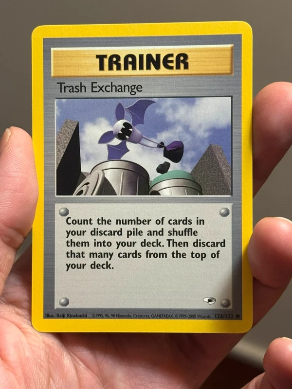 Near Mint Vintage Pokémon Trash Exchange No.126/132 – Gym Heroes 2000