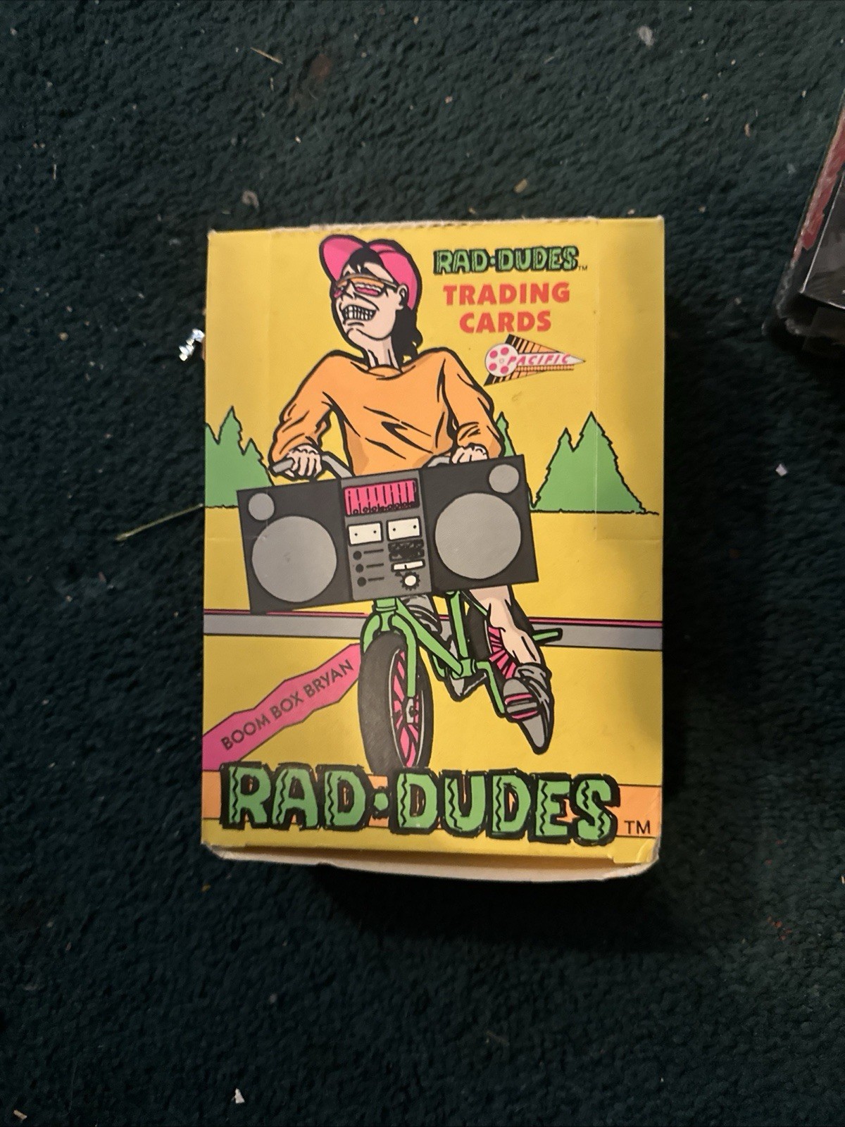 RAD DUDES TRADING CARD BOX 36 WAX PACKS PACIFIC RAD 1990 UNSEALED
