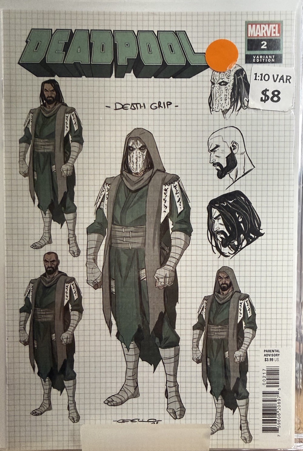 Deadpool #2 Iban Coello 1:10 Incentive Design Variante Marvel Comics