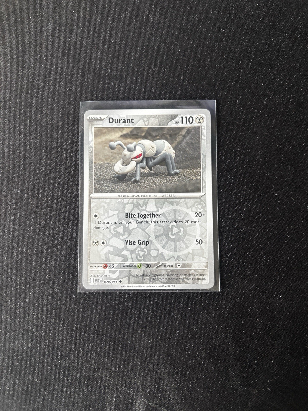 Durant 070/086 White Flare NM 2025 Reverse Holo Yuka Morii