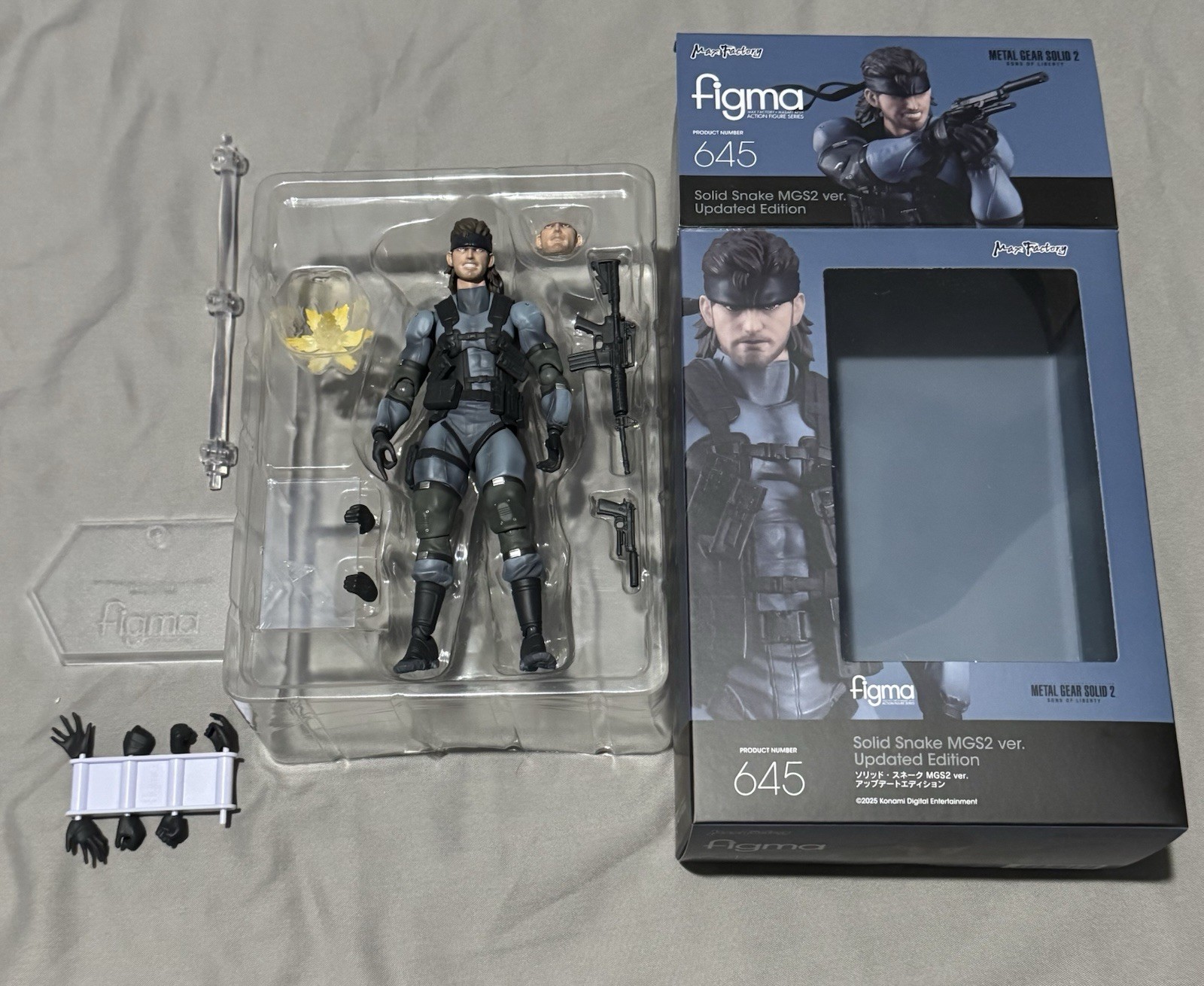 Metal Gear Solid Good Smile figma 645 MGS2 Solid Snake Updated Version