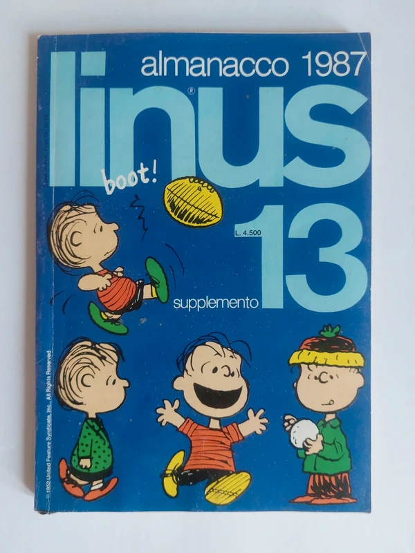 Linus - Almanacco - 1987 - rivista fumetti vintage