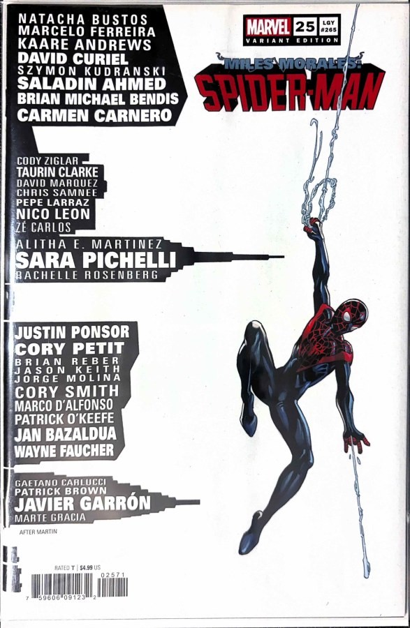 Miles Morales: Spider-Man #25 (2021) Marvel Mark Bagley variante copertina fumetto