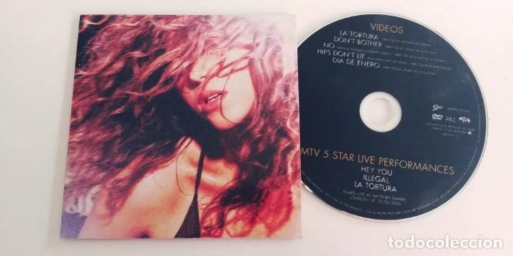 shakira,dvd videos la tortura,digipack