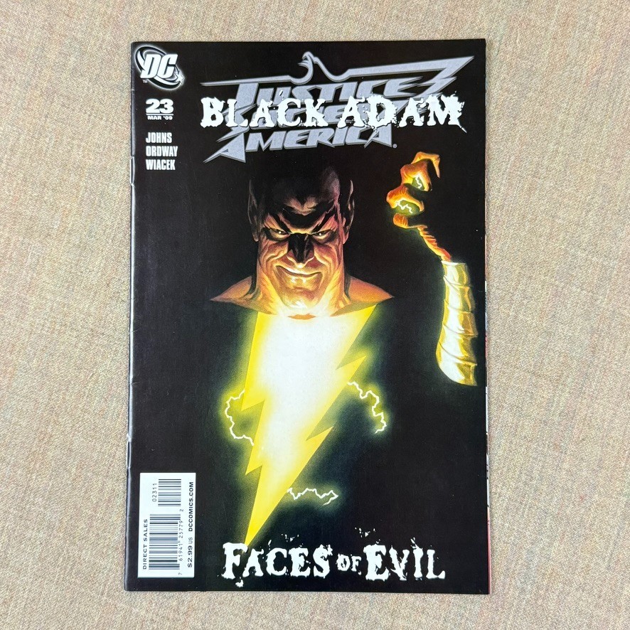 Justice Society of America #23 (2009) Black Adam "Volti del Male" Alta Qualità