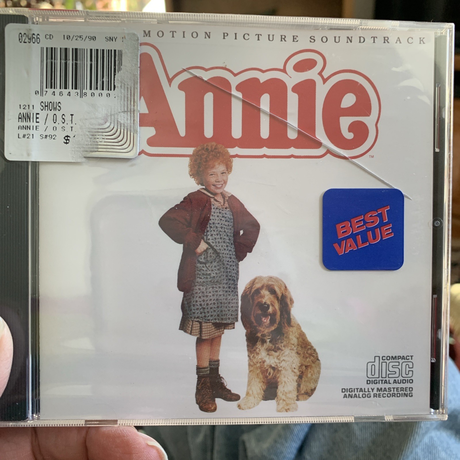 Annie Original Motion Picture Soundtrack CD 1982 Columbia, case has crack,  New 