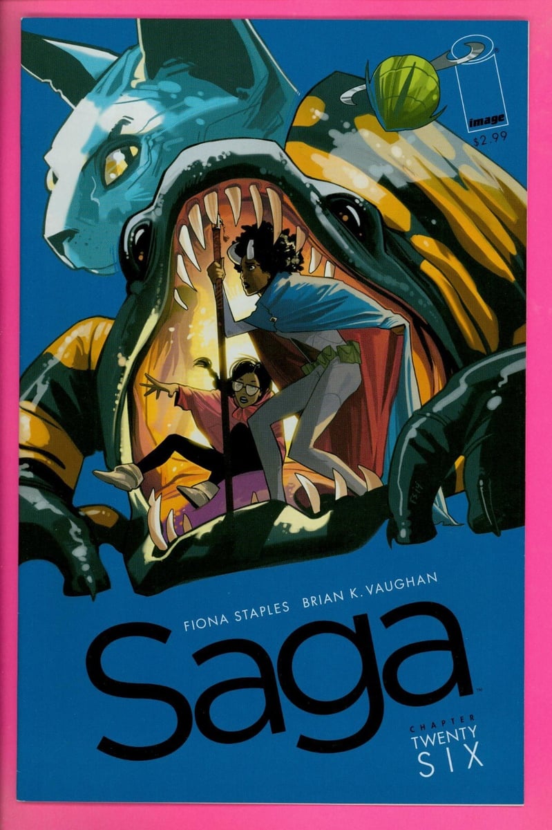 SAGA 26 9.0 VF NM 1° stampa Immagine fumetti Brian K. Vaughan Fiona Staples