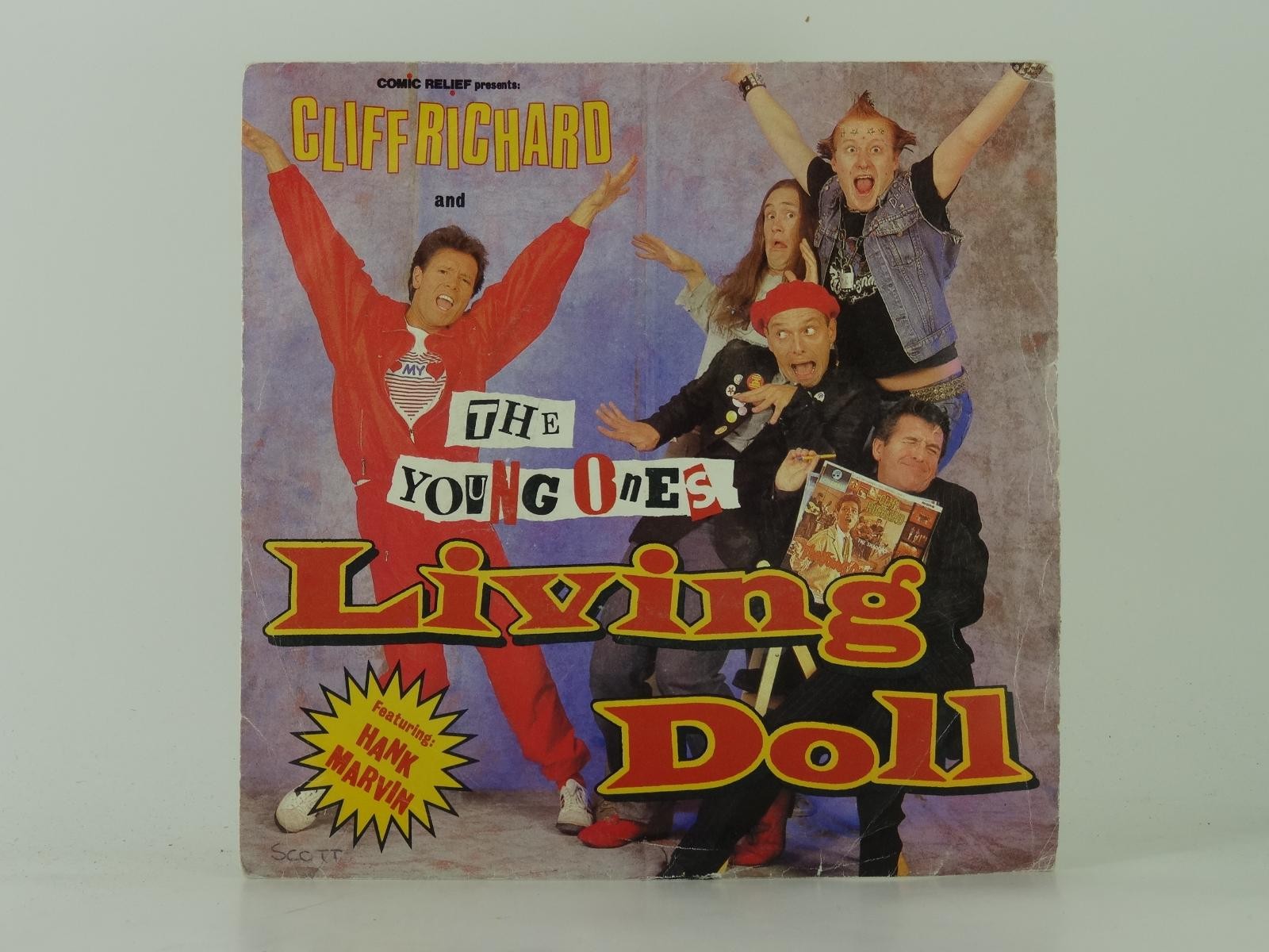 CLIFF RICHARD LIVING DOLL (62) 2 Track 7" Single plus Picture Sleeve WEA RECORDS