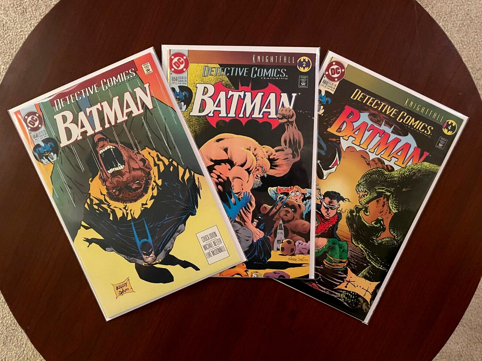 Detective Comics #658 #659 & #660 (DC 1993) Batman Bane Azrael Sam Kieth