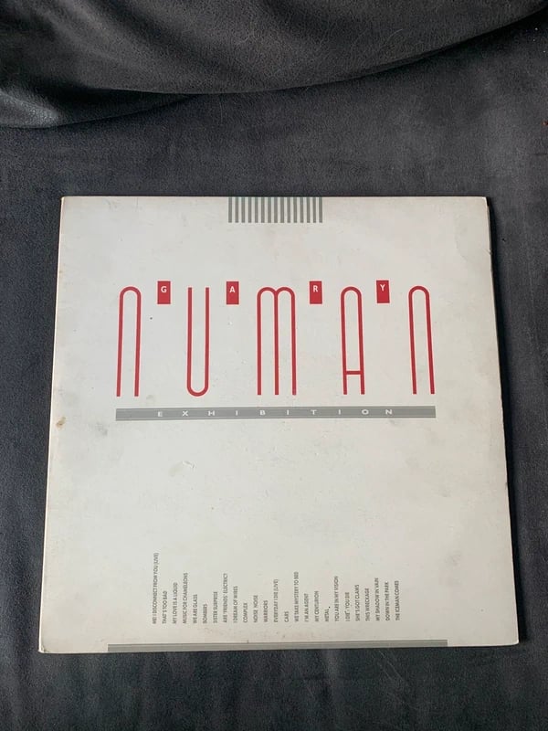 Disque Gary Numan Exhibition double vinyle 33T gatefold electro pop