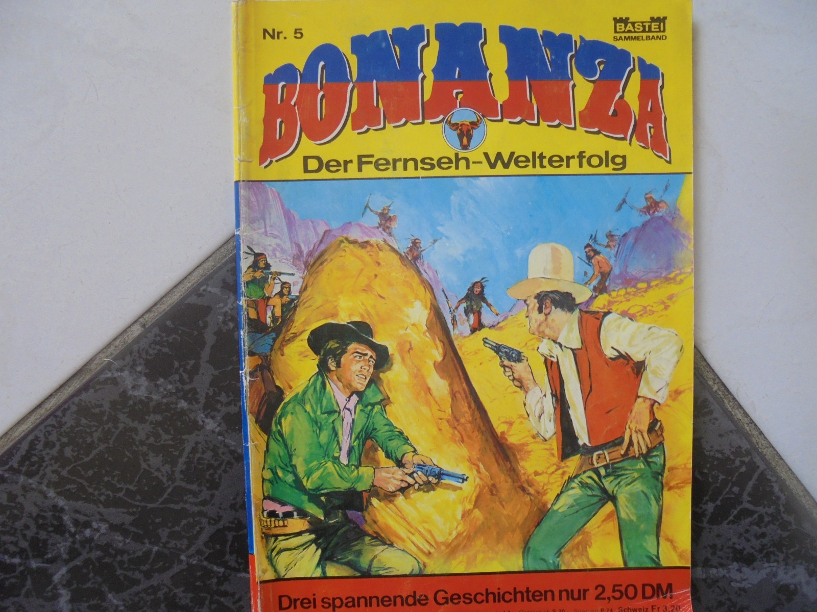 Fumetto BONANZA raccolta n.5 Bastione Editore numeri di quaderno 21,22,23 - con poster!