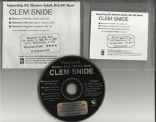 CLEM SNIDE Moment in the Sun with RARE EDIT RADIO PROMO DJ CD single 2002