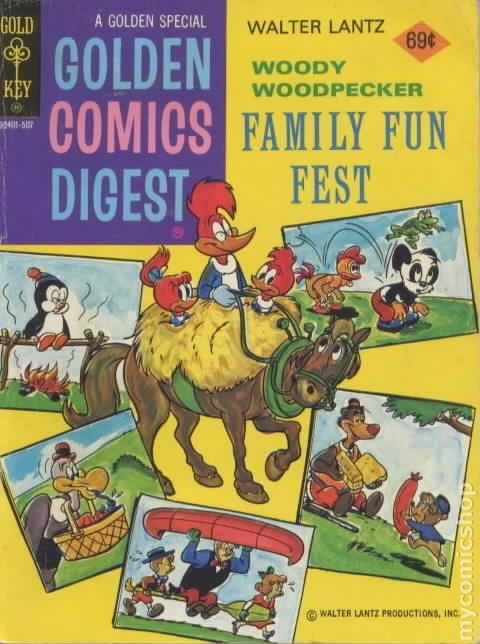 Golden Comics Digest #44 VG/FN 5.0 1975 Gold Key Stock Image Low Grade