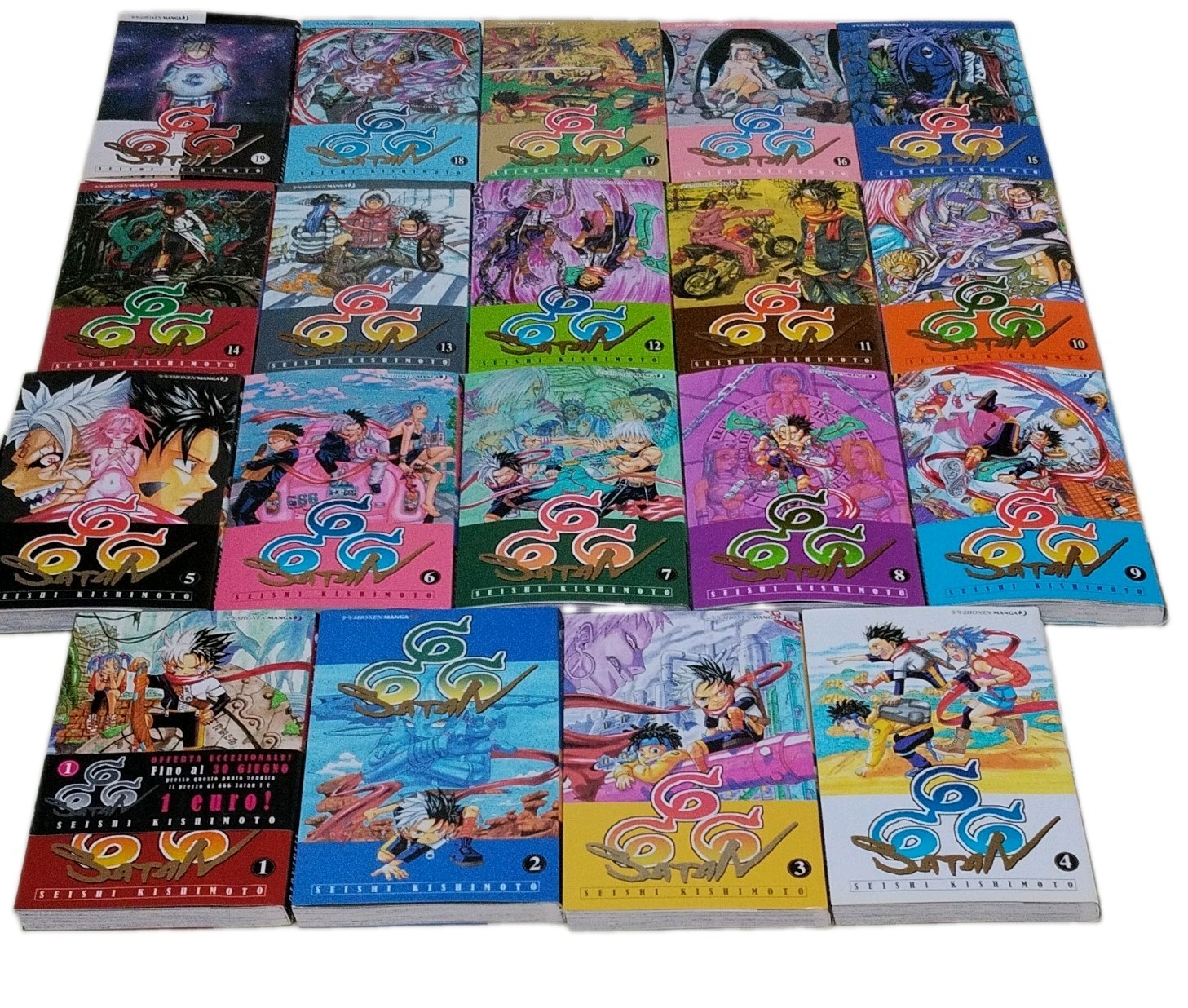 666 Satan lotto manga italiano vari volumi Seishi Kishimoto Shonen