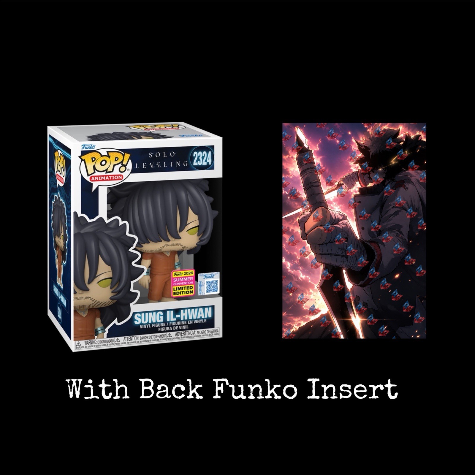 Funko Pop! Solo Leveling Sung Il-Hwan SHARED PRE-ORDER with Insert +Protector