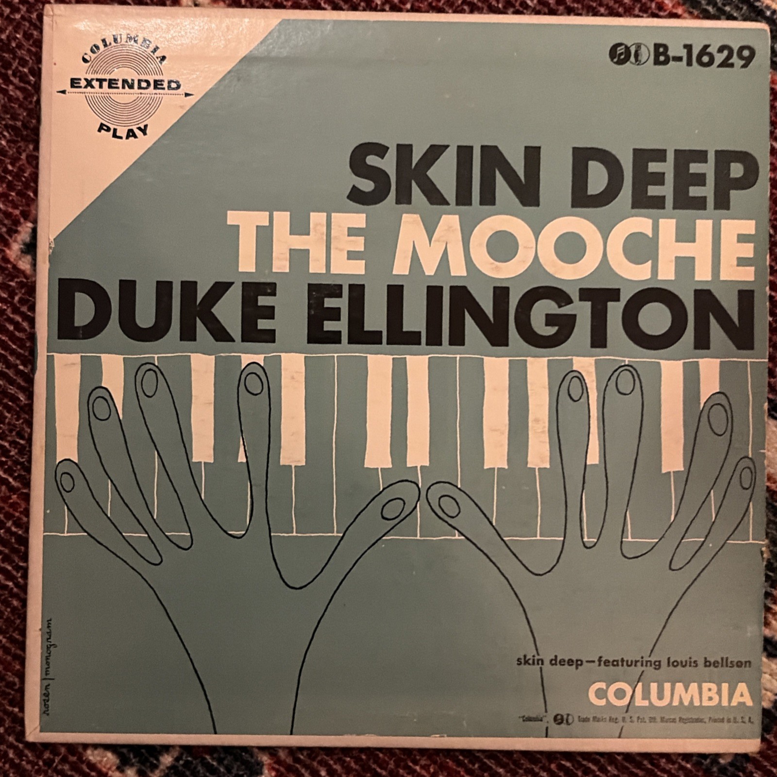 Duke Ellington Skin Deep/ The Moche  45 Rpm 1953 Picture Sleeve Jazz