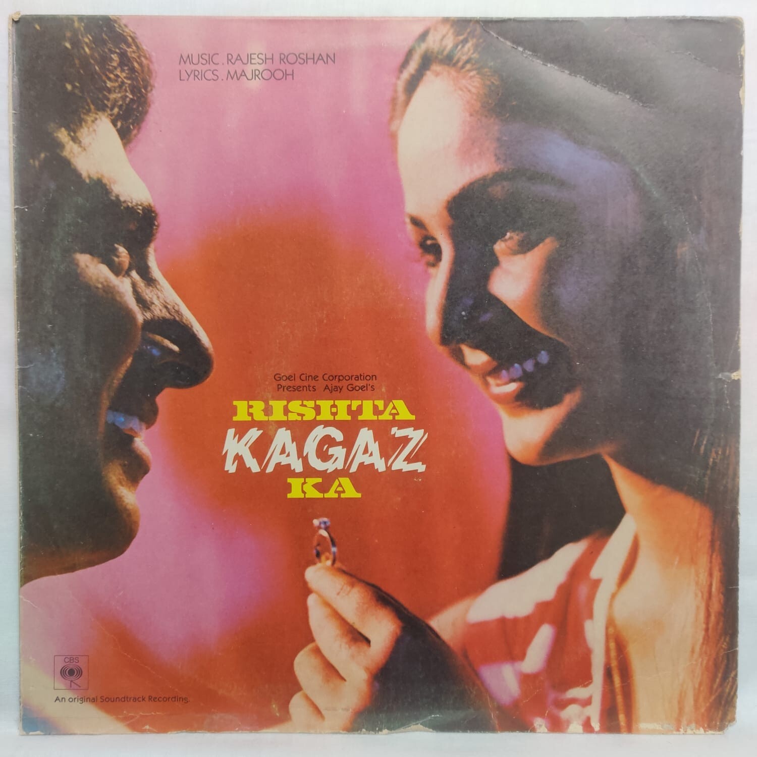 Rishta Kagaz Ka LP Vinyl Record Bollywood Rajesh Roshan Hindi Film 1982 Indian