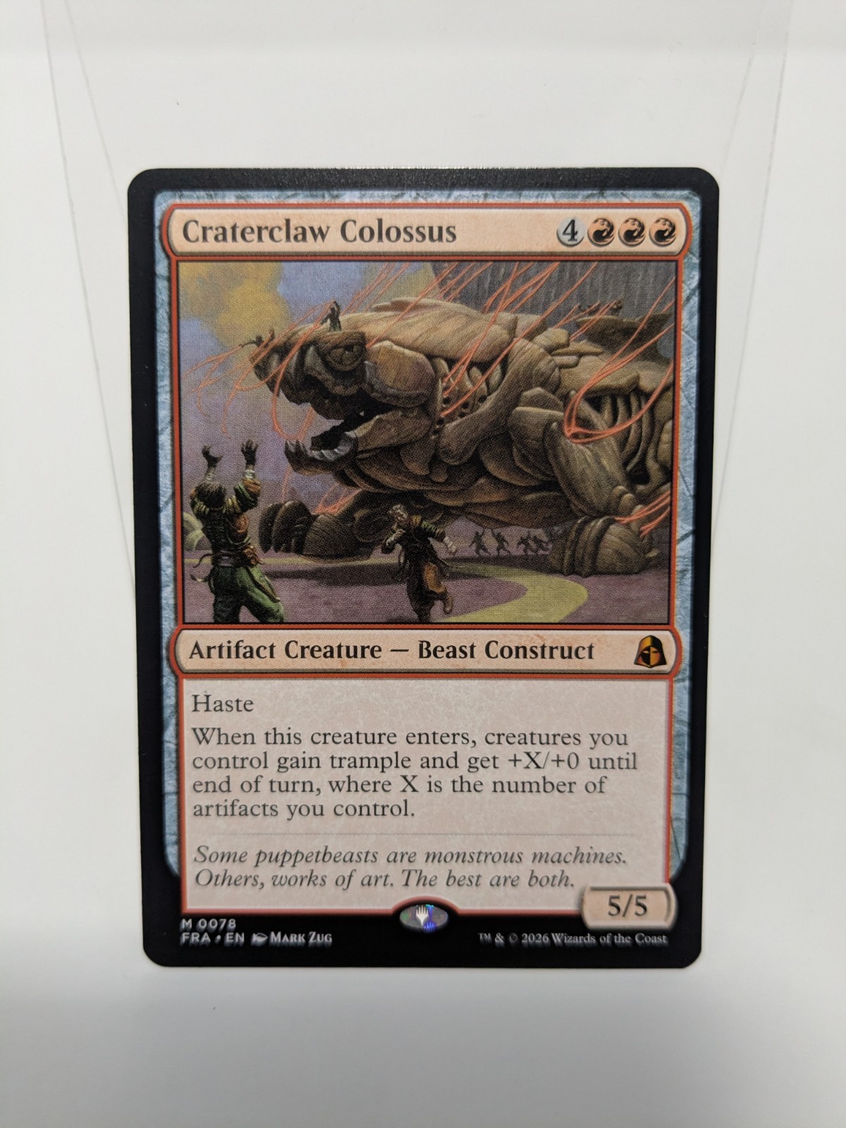 Craterclaw Colosso Realtà Frattura Regolare Nuovo con etichette/M MTG