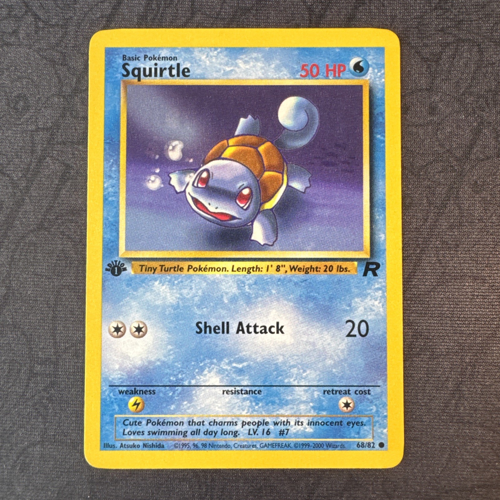 Squirtle 68/82 Team Rocket Pokemon regolare