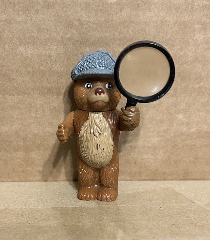 Subway Maurice Sendak Detective Orsetto Giocattolo Con Lente di Ingrandimento 1999