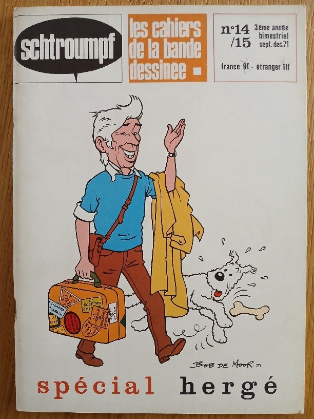 Schtroumpf Les cahiers de la bande dessinée n°14/15 de 1971 spécial Hergé
