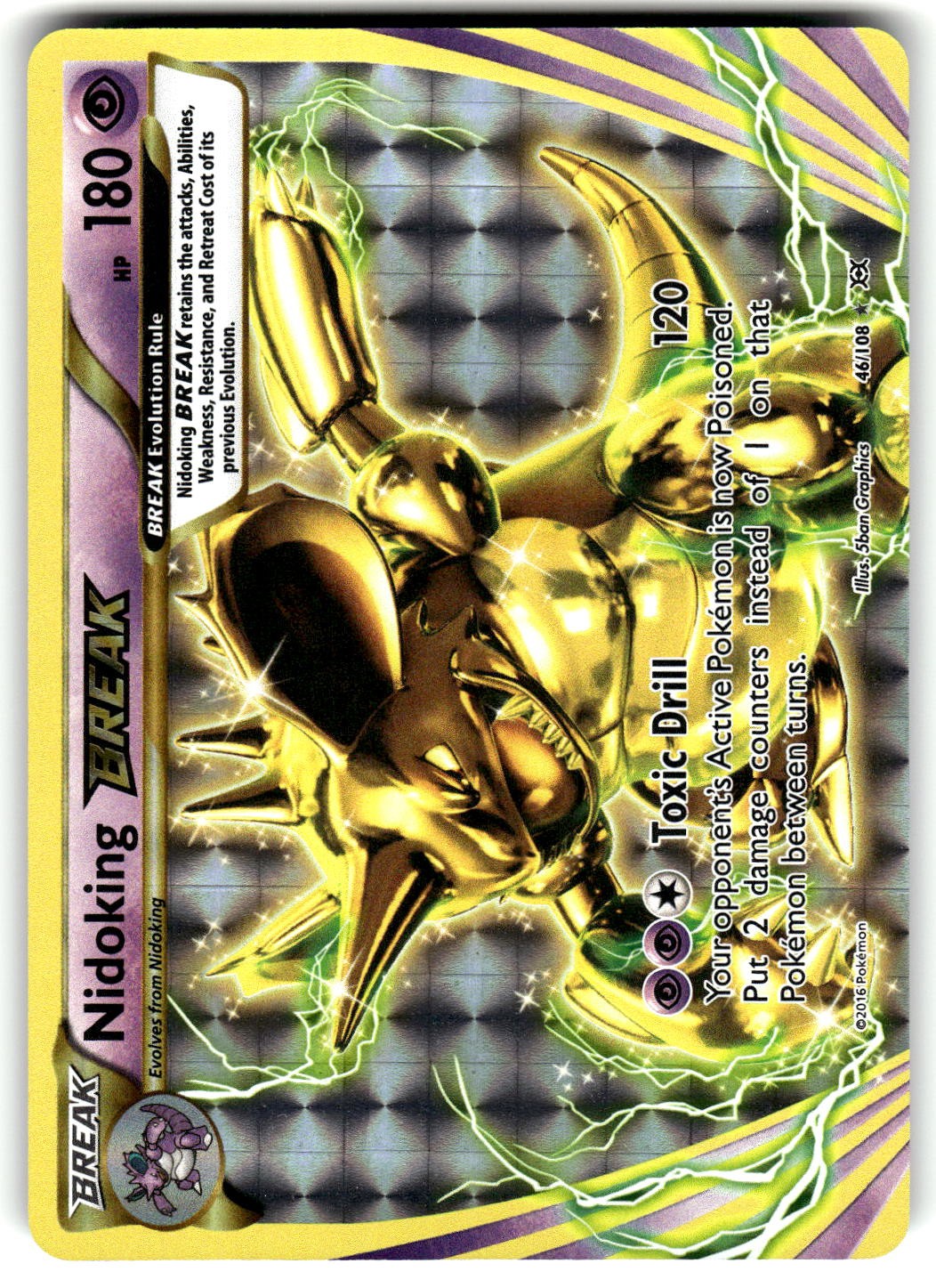 Nidoking BREAK 46/108 Pokemon XY - Evoluzioni Holo Rara BREAK NM