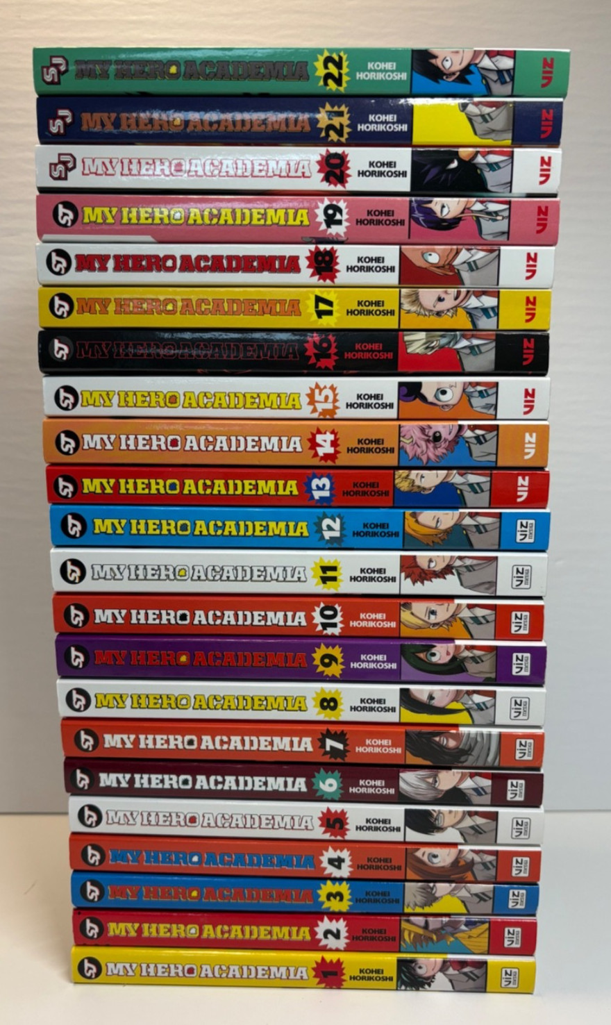 My Hero Academia English Manga Lot Volumes 1-22 Used Good Condition