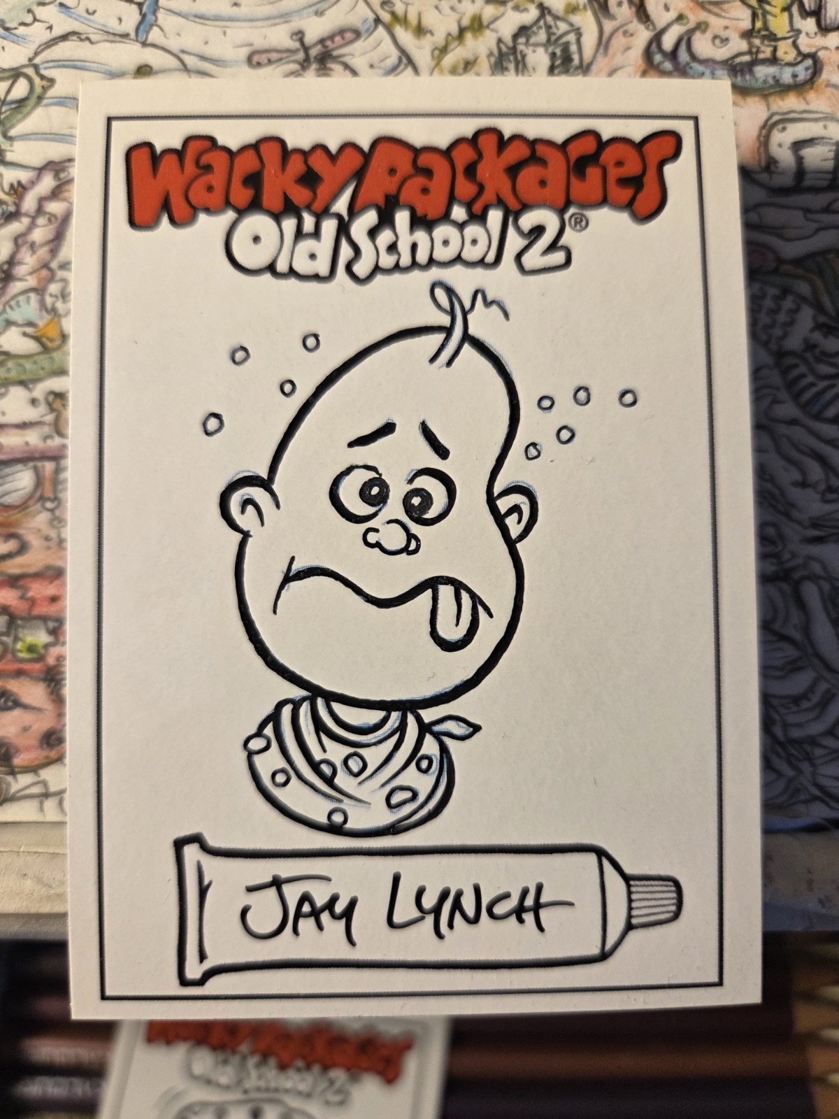 Wacky Packages Sketchcard, 2009, 1/1, Jay Lynch, ottime condizioni