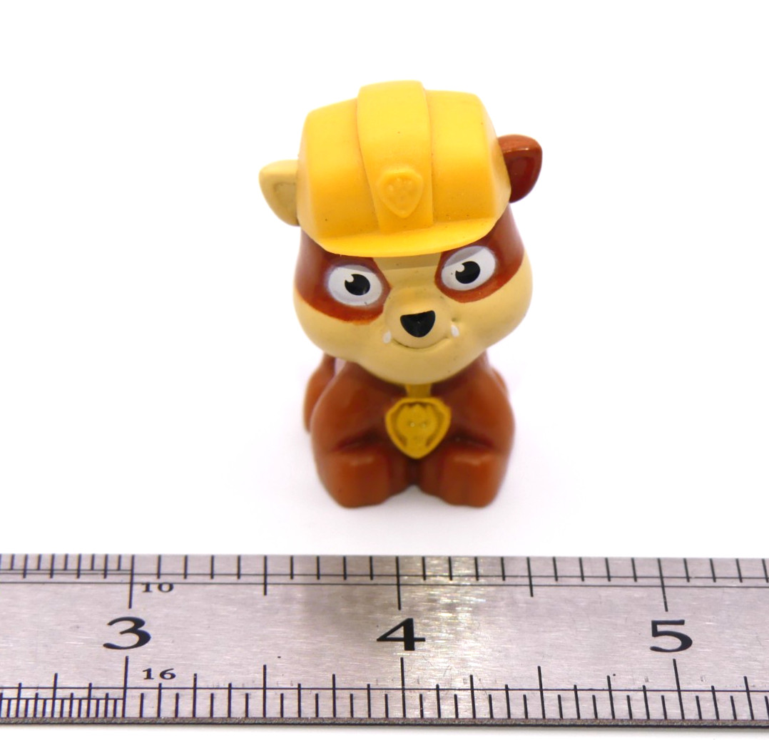 Miniature Paw Patrol Rubble Dog Figure Toy Figurine Puppy Mini