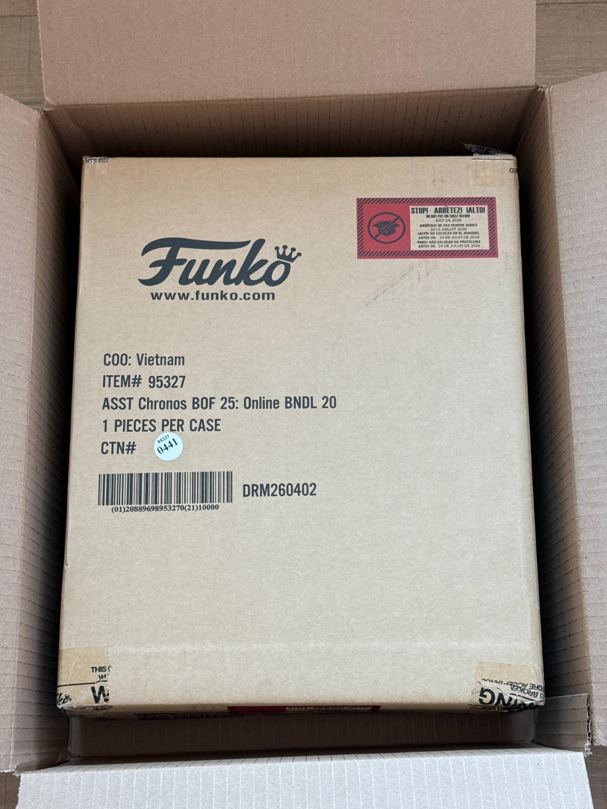 Funko Pop Fundays 2026 SIGILLATO Quest for the Graal Scatola del Divertimento 95327 Mistero NUOVO