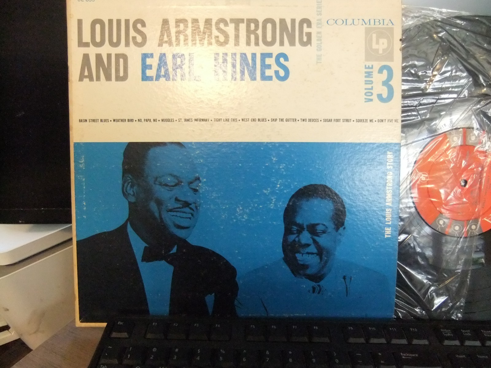LOUIS ARMSTRONG  EARL HINES ON ORIGINAL 6 EYE COLUMBIA  RECORDS