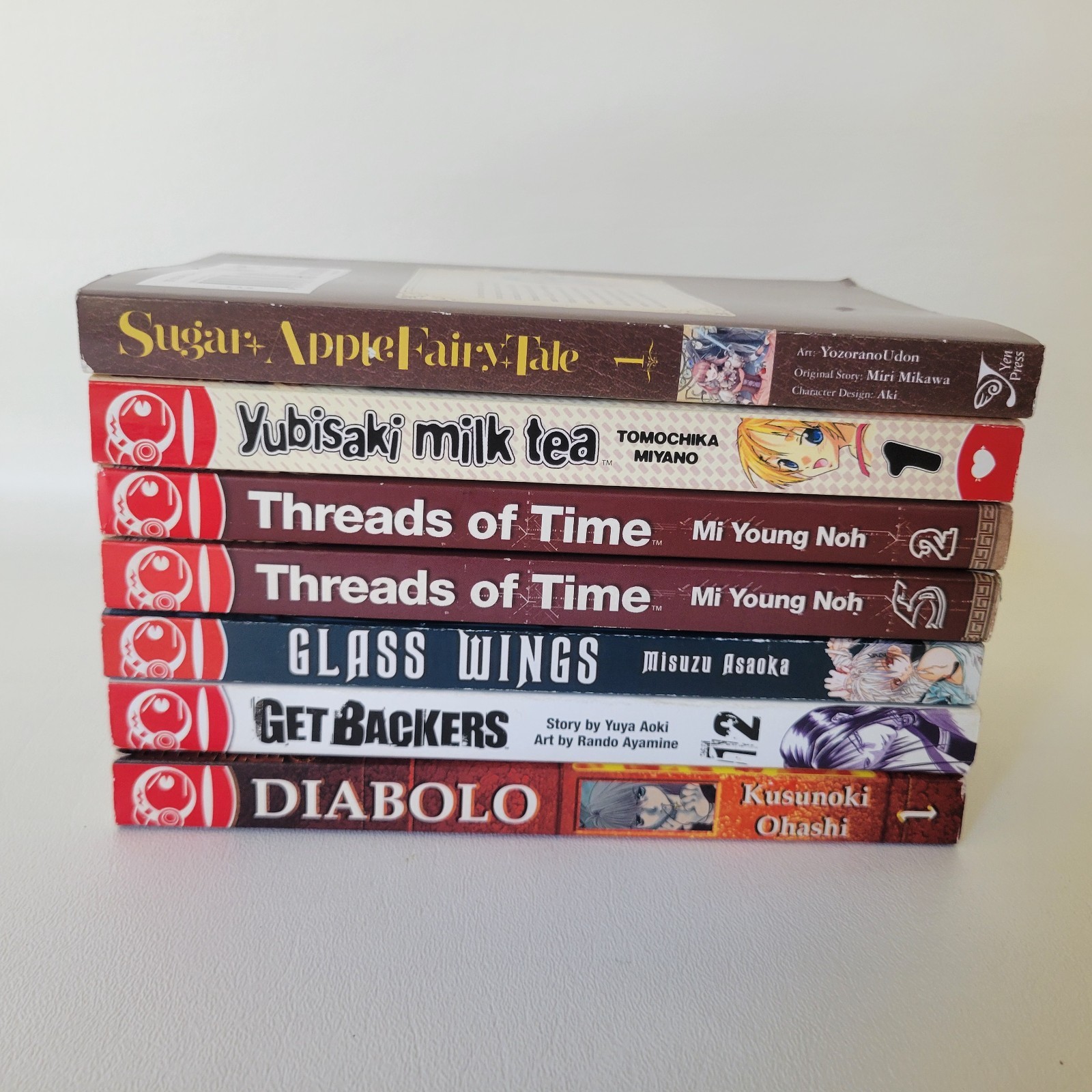 Manga lotto misto di 7 versione inglese Sugar Apple Fairy Tale 1, GetBackers 12