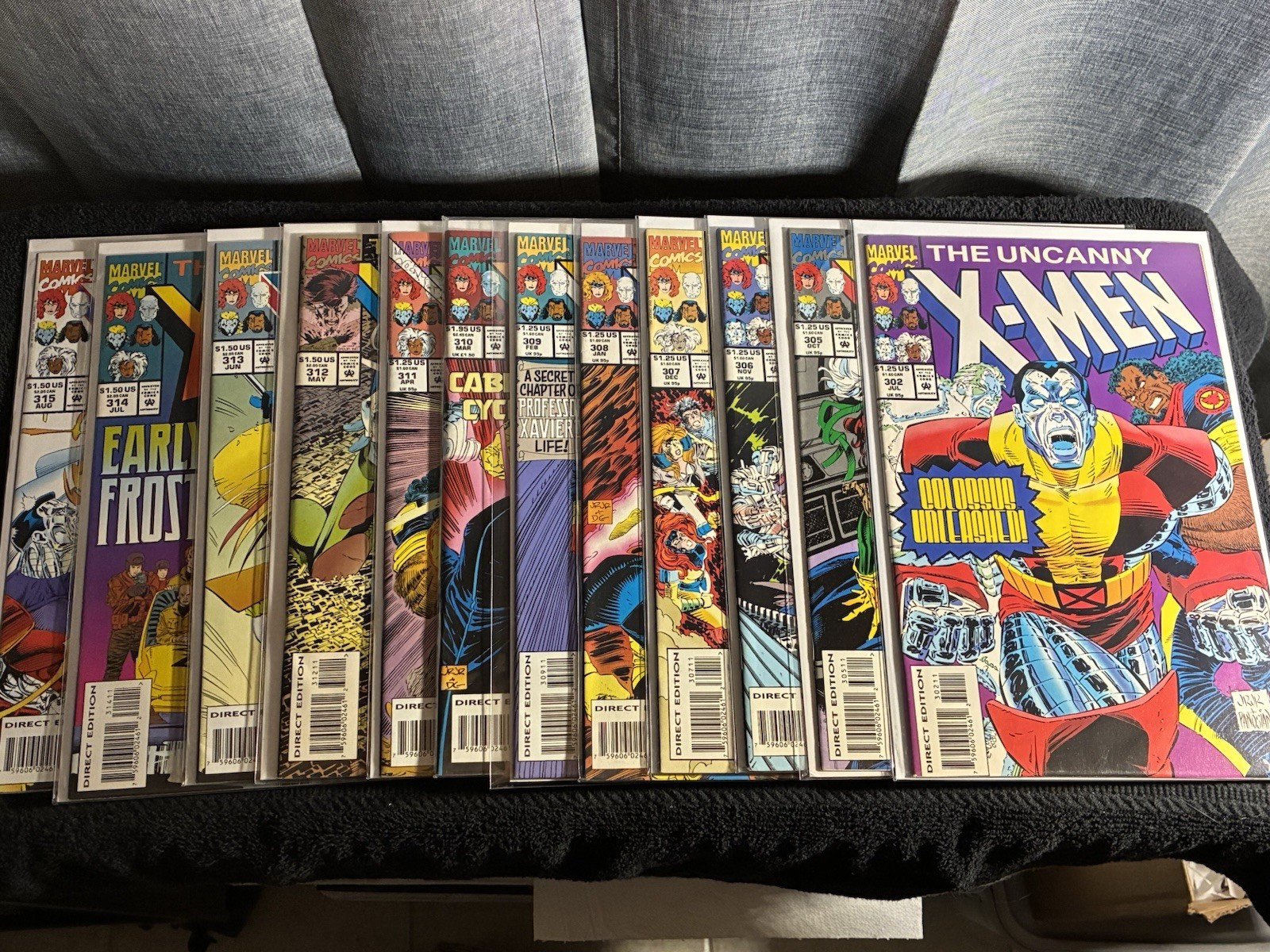 Uncanny X-Men #302 305-315 lotto diretto 12 numeri Marvel Comics 1993-94