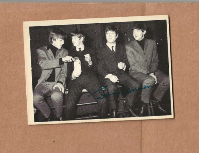 1964 TOPPS BEATLES BIANCO E NERO SERIE 3 CARD NEAR MINT #145