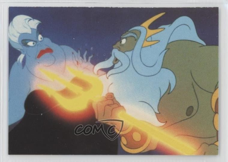 1991 Pro Set The Little Mermaid Ursula begins to turn Ariel into a polyp 01dr
