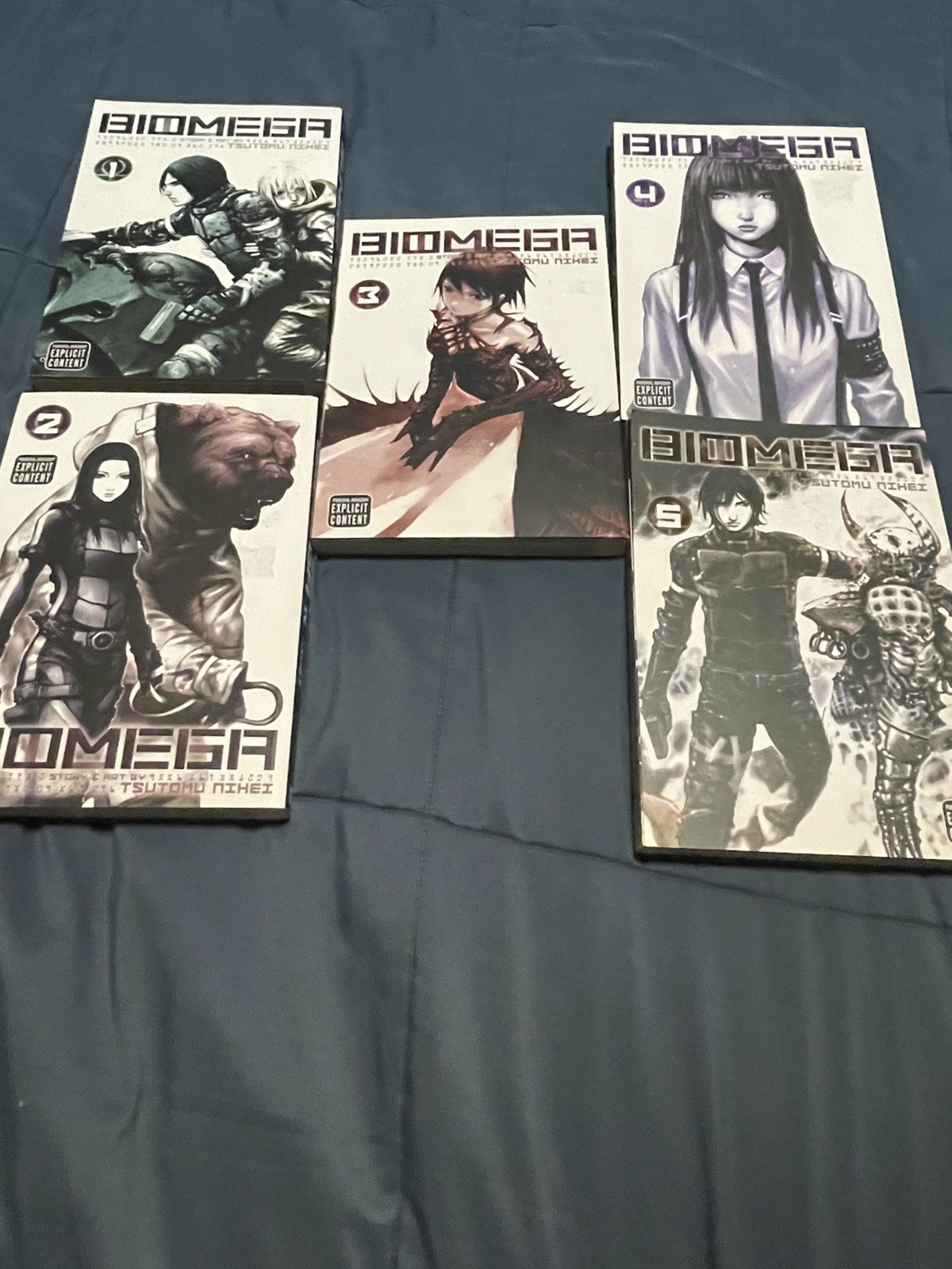 Biomega Manga Vol 1-5 inglese VIZ Tsutomu Nihei (NOTA QUESTO È 1-5, N. 6)