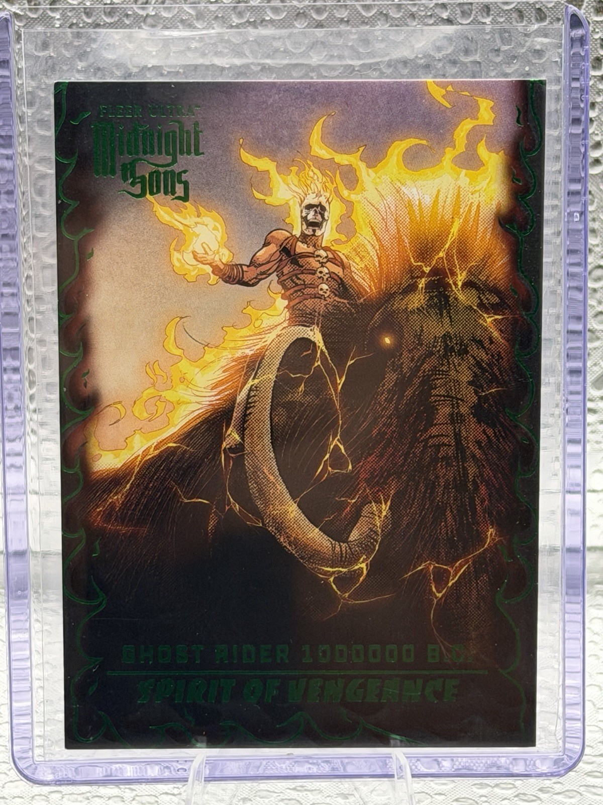 2023 Fleer Ultra Midnight Sons Ghost Rider 10K BC VERDE PARALLELO #SV9