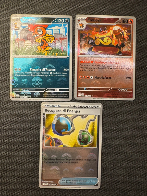 Scrafty 058 Emboar 013 Recupero di Energia 082 Pokemon Fuoco Bianco ITA