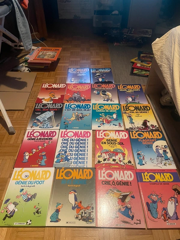Lot de 18 bd de Léonard / très bon état