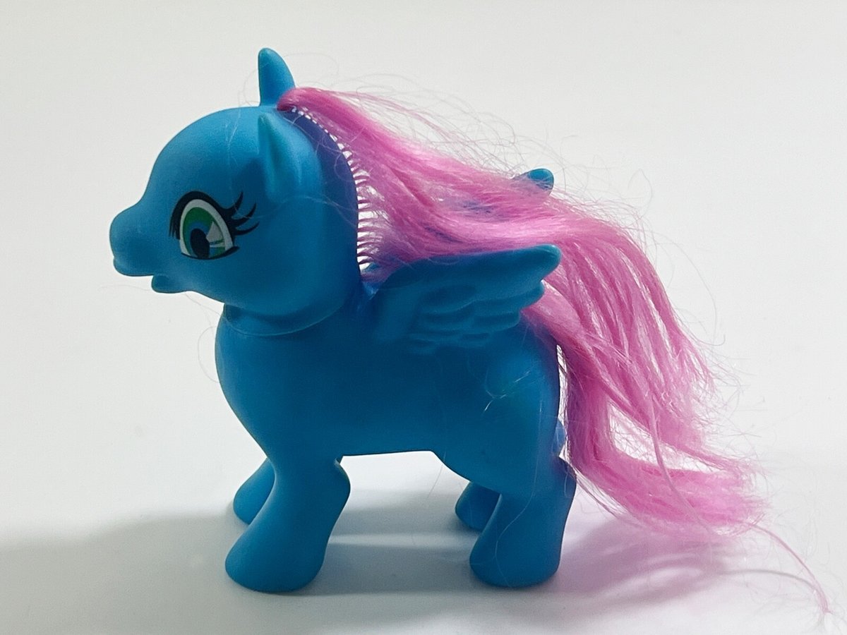 Greenbrier capelli rosa pony blu plastica 4,5 x 4