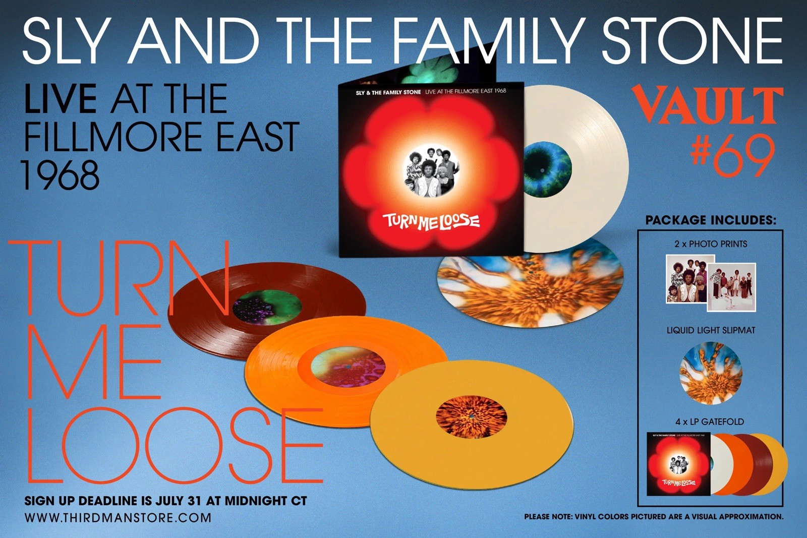 THIRD MAN RECORDS Vault #69 Sly and the Family Stone Live at the Fillmore