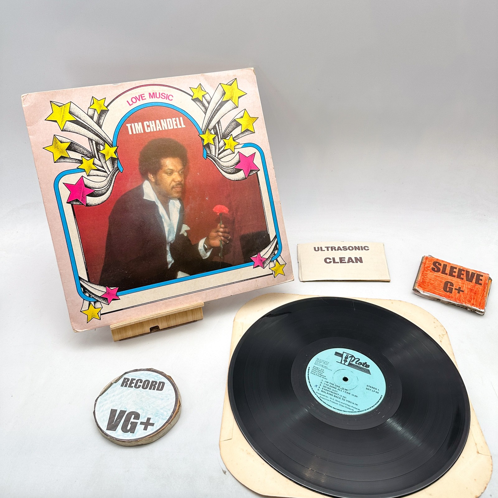 Tim Chandell- Love Music VG+/G+ Ultrasonic Clean 1985