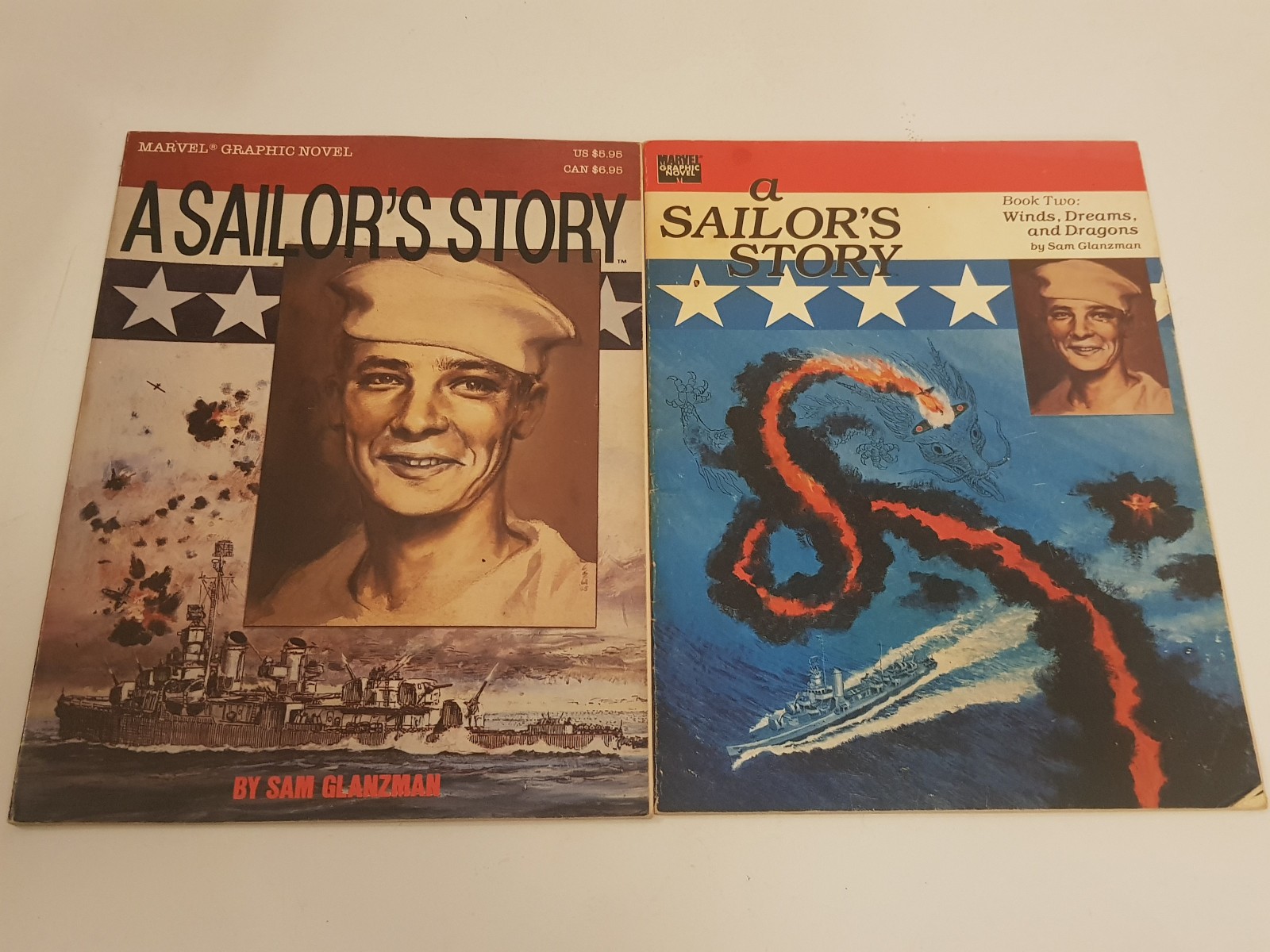 1987 A Sailor's Story part 1 & 2 - 1st Edition Graphic Novel Comic Book - Marvel