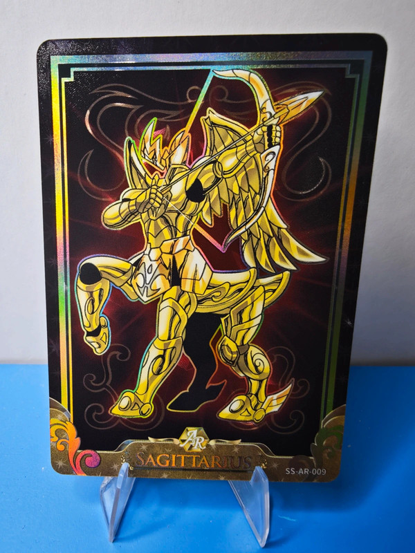 Carte type AR armure du Sagittaire saint seiya serie wave 1